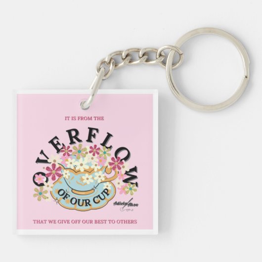 OVERFLOWフローラアクリルキーチェーンバイアディエラAkoo キーホルダー (裏面)