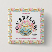 OVERFLOWフローラボタンby Adiela Akoo 缶バッジ (正面)