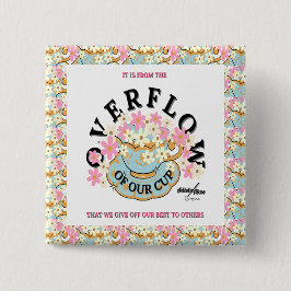 OVERFLOWフローラボタンby Adiela Akoo 缶バッジ