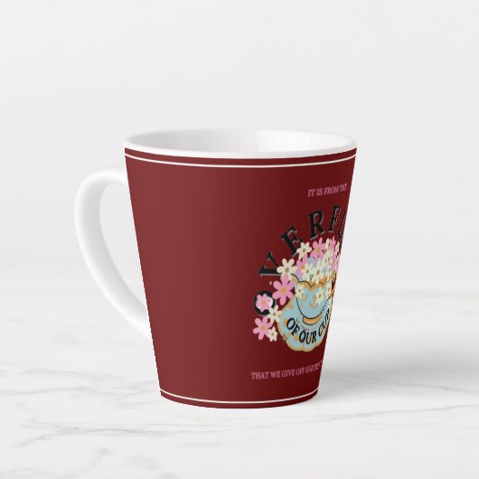 OVERFLOWラテマグby Adiela Akoo カフェラテマグ (左アングル)