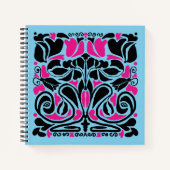 Overgrowth Illustrated Art Nouveau ノートブック (正面)