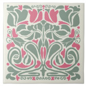 Overgrowth Symmetrical Hand-illustrated タイル (正面)