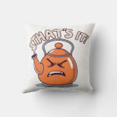 Overheated - Funny Whistling Kettle クッション (裏面)