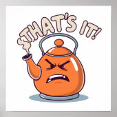 Overheated - Funny Whistling Kettle ポスター (正面)