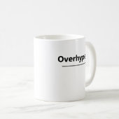 Overhyped Funny Margarita Rating コーヒーマグカップ (正面右)