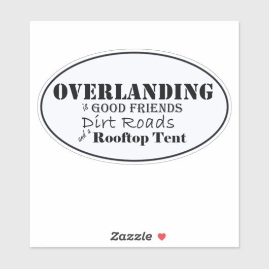 Overlandingは良い友達…と屋上テント シール (シート)