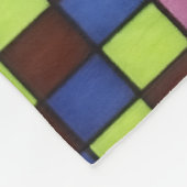 Overlapped Blocks フリースブランケット (角)