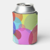 Overlapping Circles Colorful Abstract Art 缶クーラー (缶裏面)