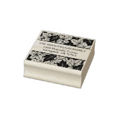 Overlapping Leaves Chic Nature Return Address ラバースタンプ (スタンプ)