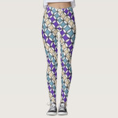 Overlapping Pastel Toned Circles Leggings レギンス (正面)