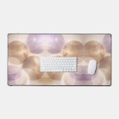 Overlapping translucent circles AI art  デスクマット (キーボード&マウス)