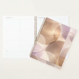 Overlapping translucent circles AI art  プランナー手帳