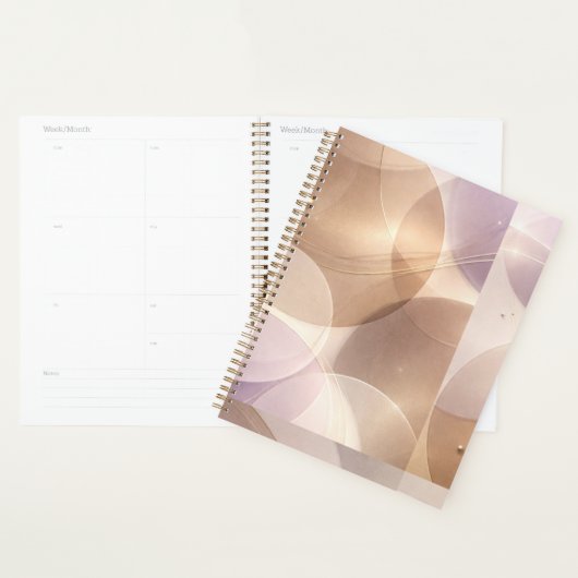Overlapping translucent circles AI art  プランナー手帳 (ディスプレー)