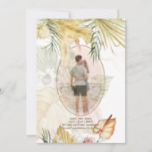 Overlay Pampas Grass PHOTO Wedding Save The Date セーブザデート (正面)