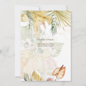 Overlay Pampas Grass PHOTO Wedding Save The Date セーブザデート (裏面)