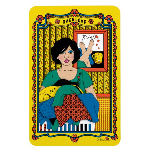 Overload_B_4x6冷蔵庫磁石 マグネット (縦)