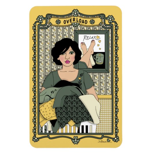 Overload_C_4x6冷蔵庫磁石 マグネット (縦)