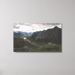 Overlook in the Brooks Range：切り抜きキャンバス キャンバスプリント