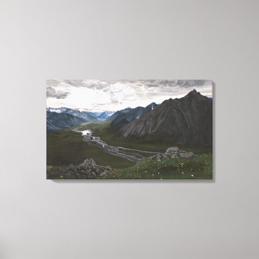 Overlook in the Brooks Range:切り抜きキャンバス キャンバスプリント (正面)