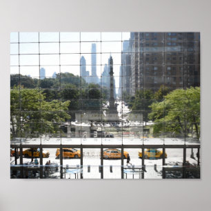Overlooking Columbus Circle New York City Photo ポスター