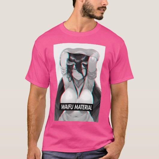 Overlord Albedo Waifuマテリアル Tシャツ (正面)