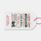 Overnight Delivery Santa Approved ギフトタグ (正面(横))