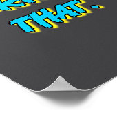 Overrate That Funny Retro Vintage Statement Graphi ポスター (角)