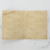 Oversized From Us Allヴィンテージスクロール名前をカスタムする カード (内部)