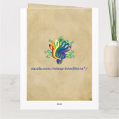 Oversized From Us Allヴィンテージスクロール名前をカスタムする カード (裏面)