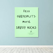 Oversplit対Savoy 蹴 Celadon キャンバスプリント (インサイチュ (ウッドフロア))