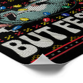 Overstimulated But Festive Ossum Christmas Ugly Sw ポスター (角)