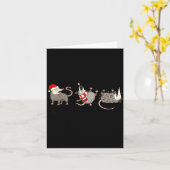 Overstimulated But Festive Ssum Christmas Funny Ch カード (黄色い花)