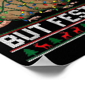 Overstimulated But Festive Ssum Christmas Pajamas  ポスター (角)