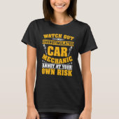 Overstimulated Car Mechanic Auto Automobile Garage Tシャツ (正面)