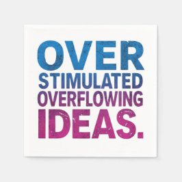 Overstimulated Ideas ND Cocktail Napkins  スタンダードカクテルナプキン