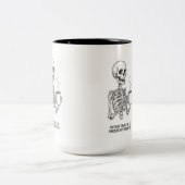 OVERSTIMULATED & UNDERCAFFEINATED COFFEE MUG ツートーンマグカップ (中央)