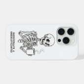 Overstimulated & Undercaffeinated Phone Case  iPhoneケース (裏面横)