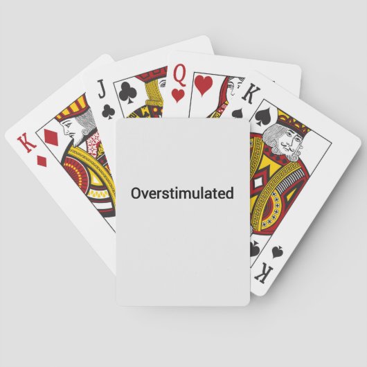 overstimulated word text トランプ (裏面)