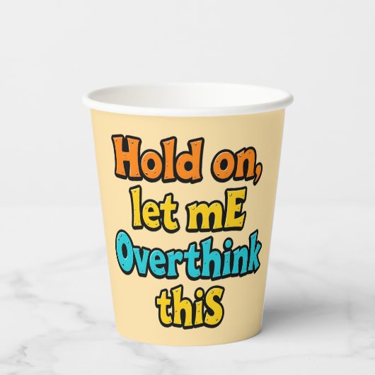 Overthink This Gradient: A Life Typographical Tip 紙コップ (裏面)