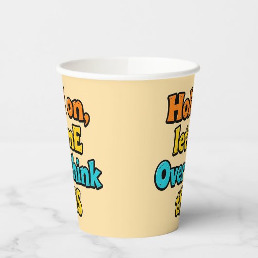 Overthink This Gradient: A Life Typographical Tip 紙コップ (左)