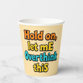 Overthink This Gradient: A Life Typographical Tip 紙コップ