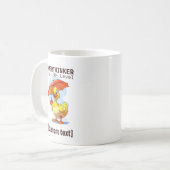 Overthinker Pro Duck Mug - おもしろい Mental Health Hum コーヒーマグカップ (正面左)