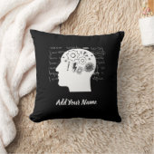 Overthinker Throw Pillow クッション (ブランケット)