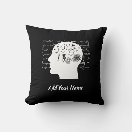 Overthinker Throw Pillow クッション (正面)