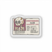 「Overthinkers Club会員証」 シール (正面)