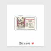 「Overthinkers Club会員証」 シール (シート)