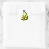 Overthinking Avocado Sticker スクエアシール (バッグ)