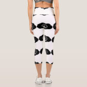 Overthinking Brain Cartoon Mental Health Art カプリレギンス (裏面)