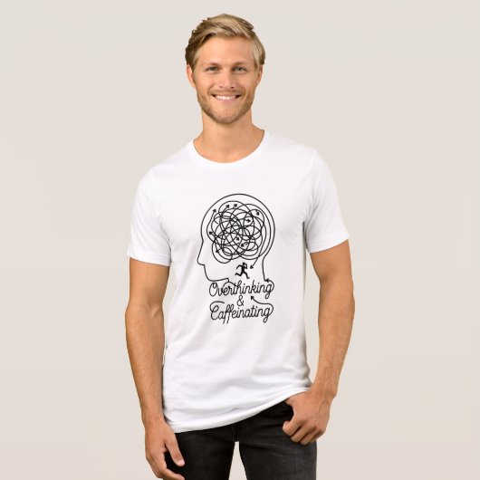 Overthinking & Caffeinating Maze Head トライブレンドＴシャツ (正面全面)