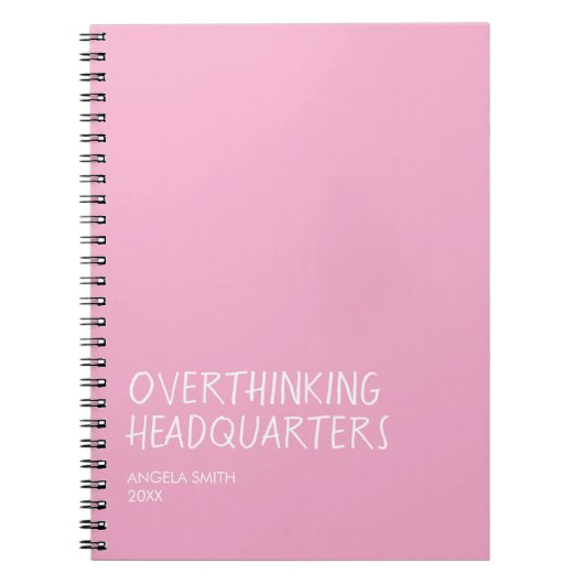 Overthinking Headquarters – Funny Overthinker Note ノートブック (正面)